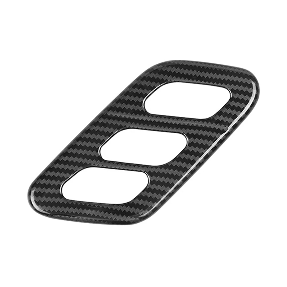 Car Carbon Fiber the Co-Pilot Side Seat Adjustment Button Switch Frame Cover Trim for Hyundai Aini Krypton 5 IONIQ 2022+