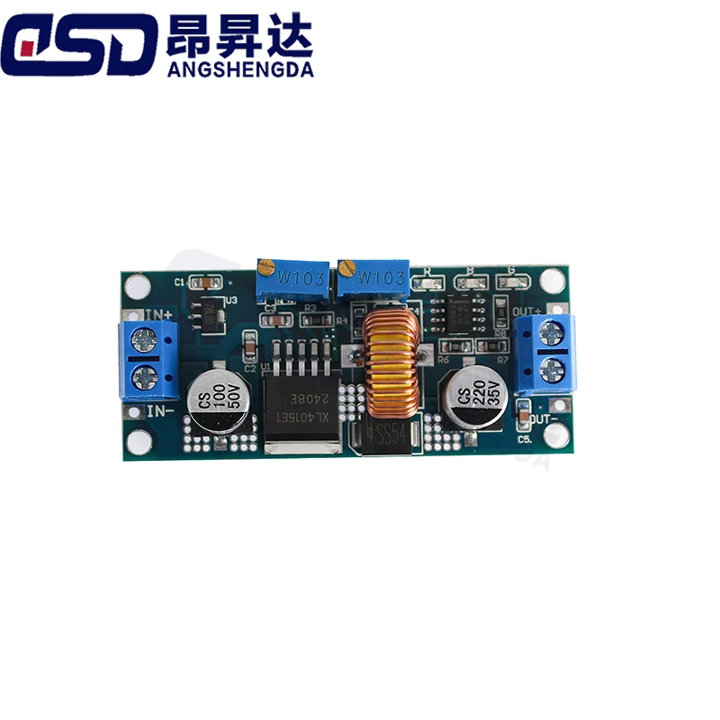 CC/CV 5A Lithium Charger Board XL4015 Adjustable 6-38V To 1.25-36V DC Step Down Power Supply Buck Module