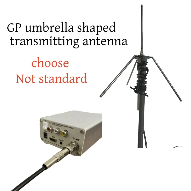 

2W analog TV transmitter VHF/UHF frequency band selectable transmitter frequency power adjustable supports HDMI/CVBS signal inpu