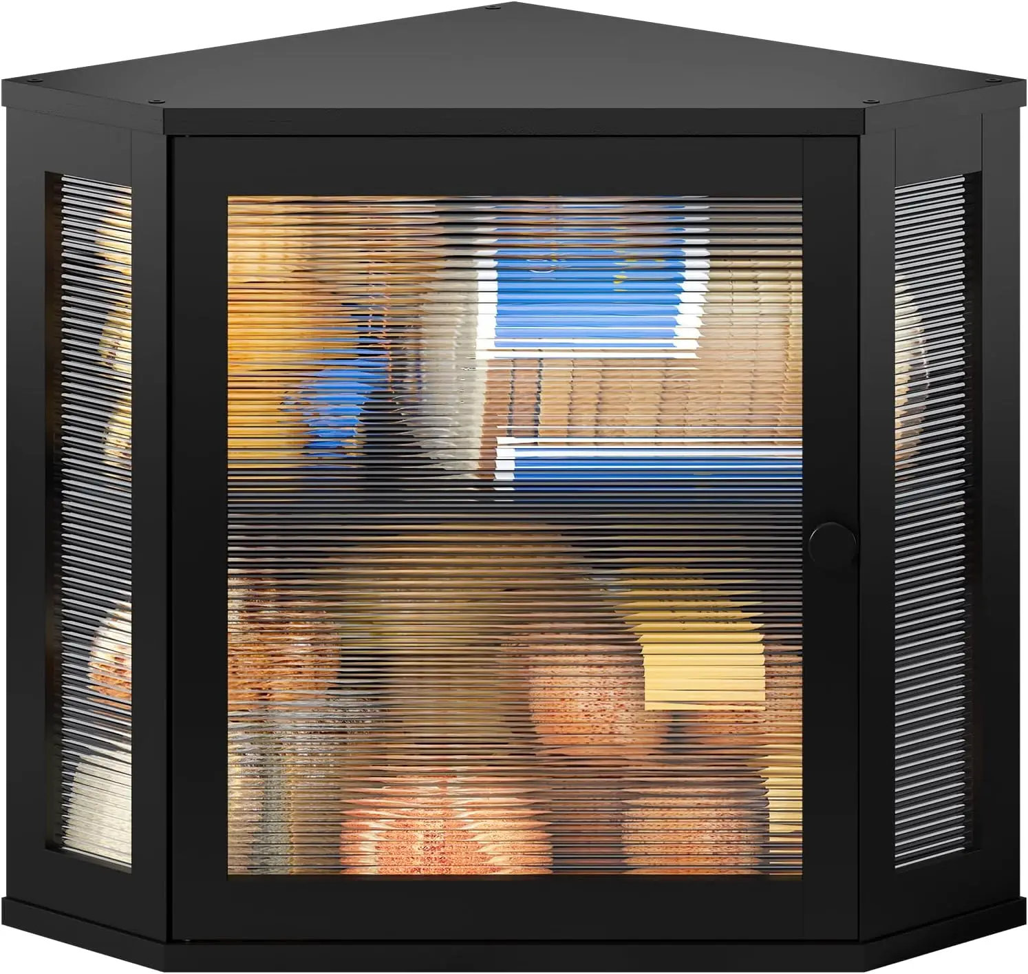 

Double Layer Bamboo Bread Box for Kitchen Countertop, Large Capacity Storage Bin in Black Medium