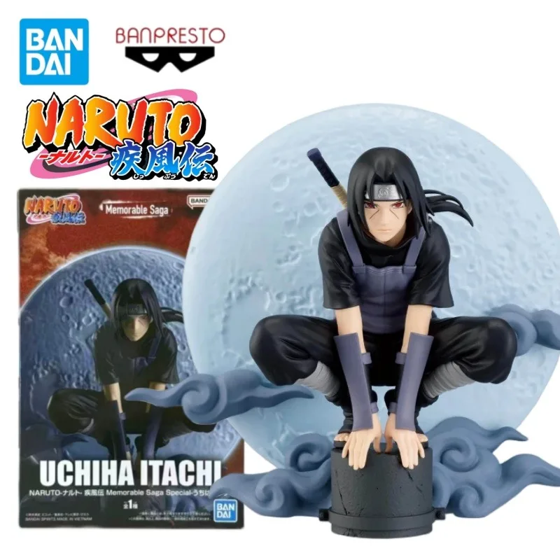 

100% оригинал, в наличии Bandai Banpresto, запираемая сага Наруто Учиха Итачи, аниме-персонаж, игрушка, модель, украшения, коллекция подарков