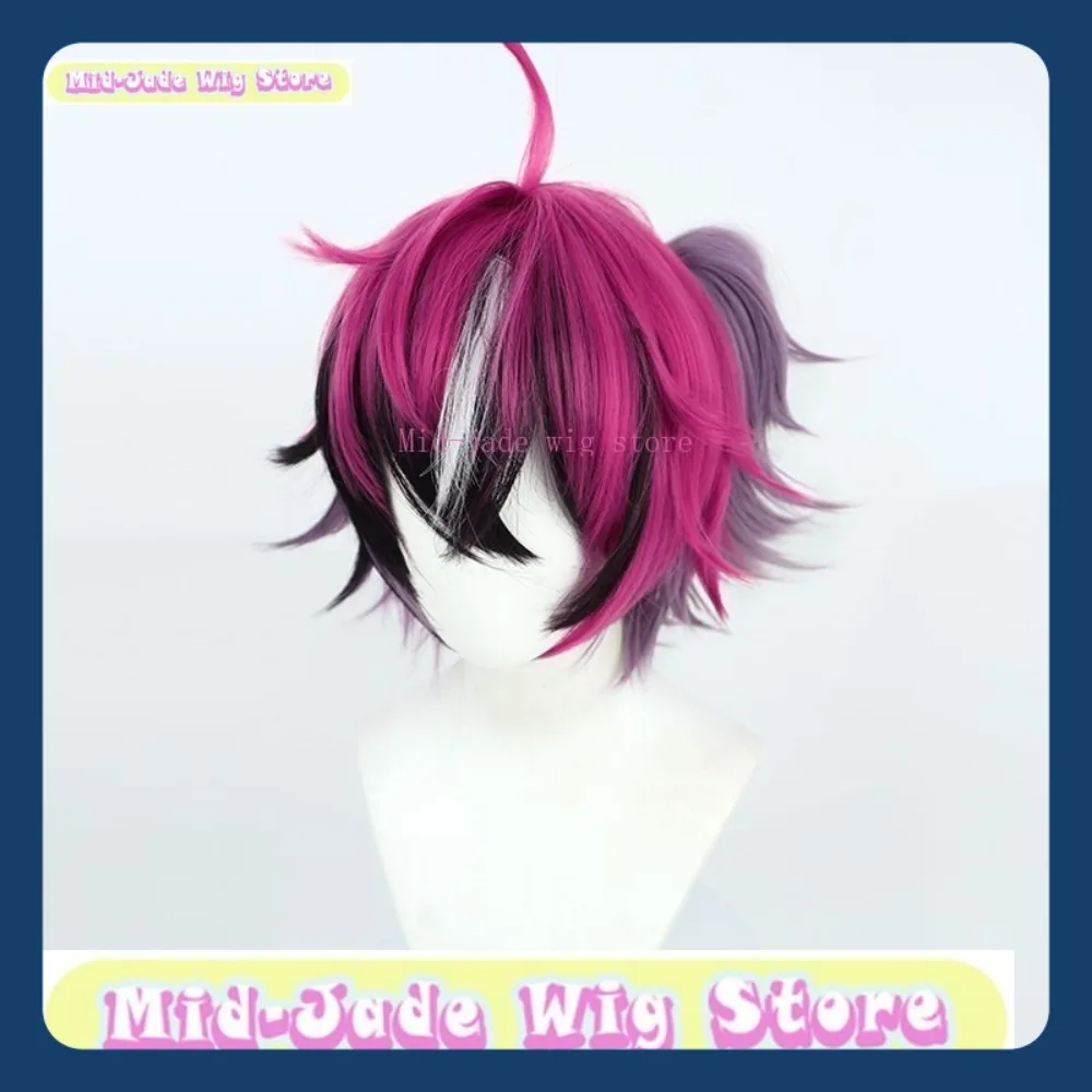 

Mid-jade Wig Store Nijisanji Doppio Dropscythe Cosplay Wig Anime Game Role-playing Halloween Party Costume Props Synthetic Hair