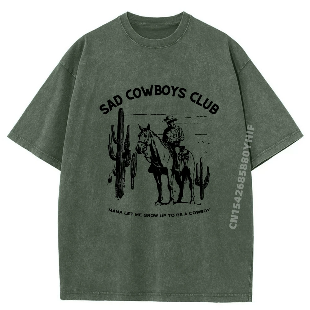 

Футболки Sad Cowboys Club, большие и высокие футболки, роскошные дизайнерские мужские потертые футболки большого размера, сумасшедшие забавные футболки с принтом