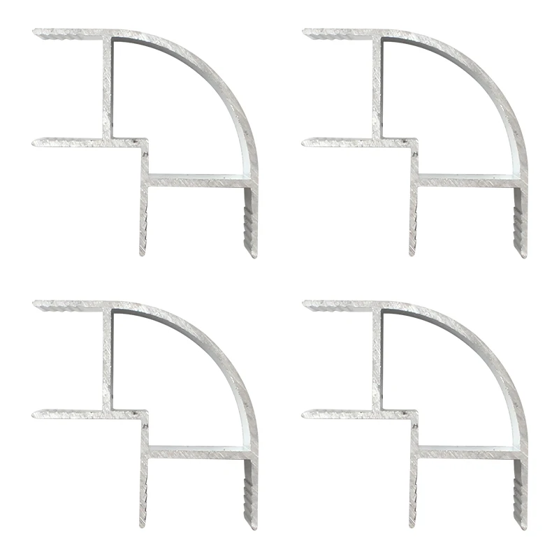 RV personalizado 17,7 ranhuras com ângulo de abertura duplo perfil de alumínio suspenso interno