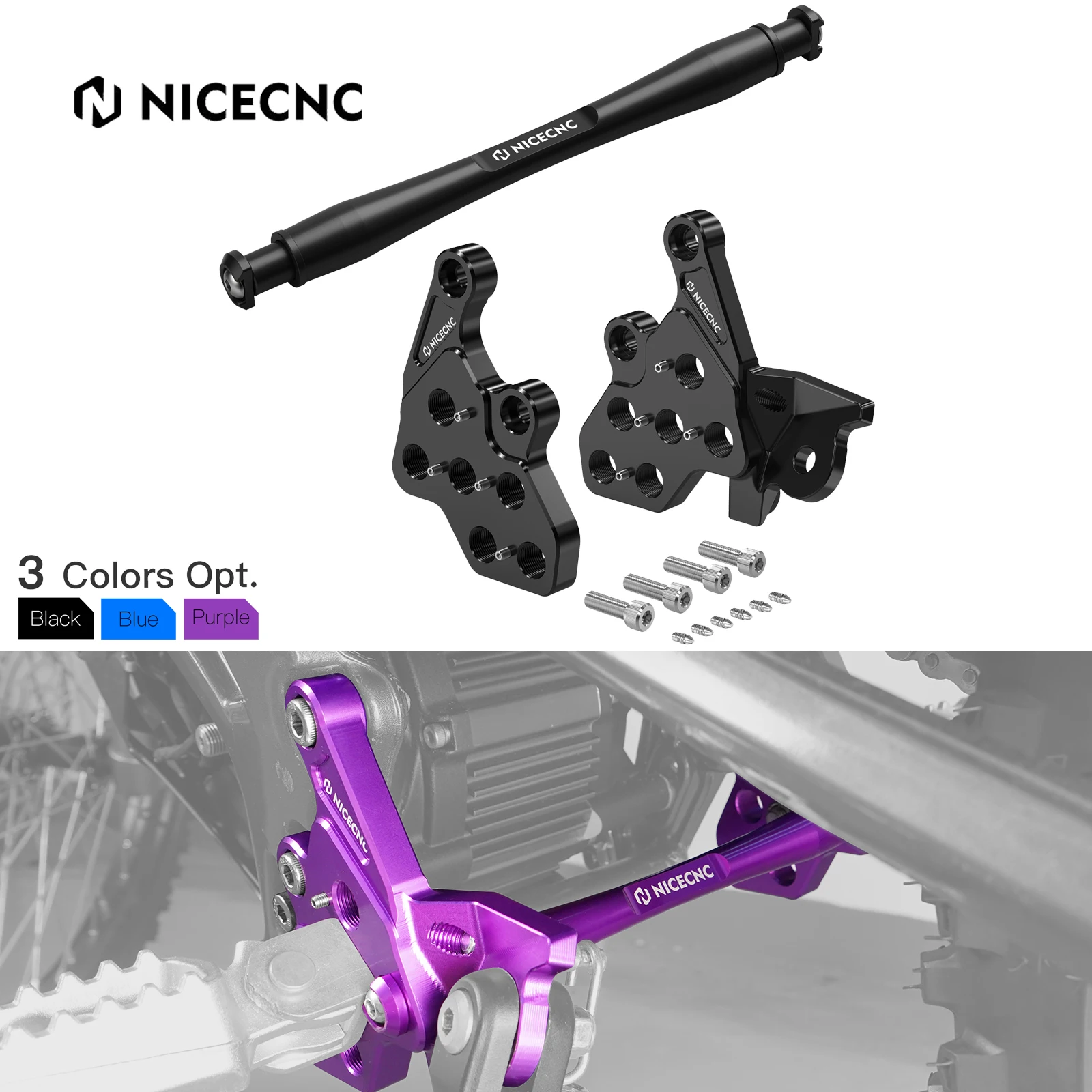 

For Surron Light Bee X Foot Pegs Bracket Footrest Support Brace For Sur-ron Light Bee S L1E For Segway X160 X260 Electric Bike