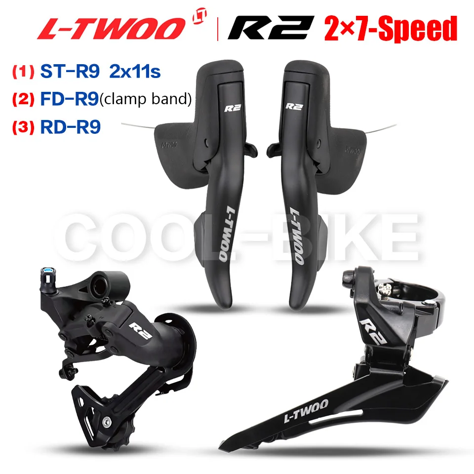LTWOO R2 2x7 Speed, 14s Road Groupset, Shifter + Rear Derailleurs