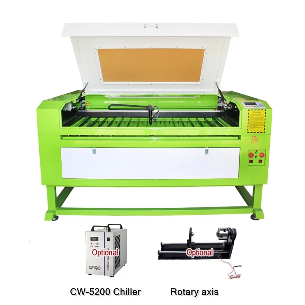 LY 130W DSP 1390 CO2 Leather Glass Laser Engraving Cutting Machine 1300*900mm Wood Carving Router TROCEN with Offline System