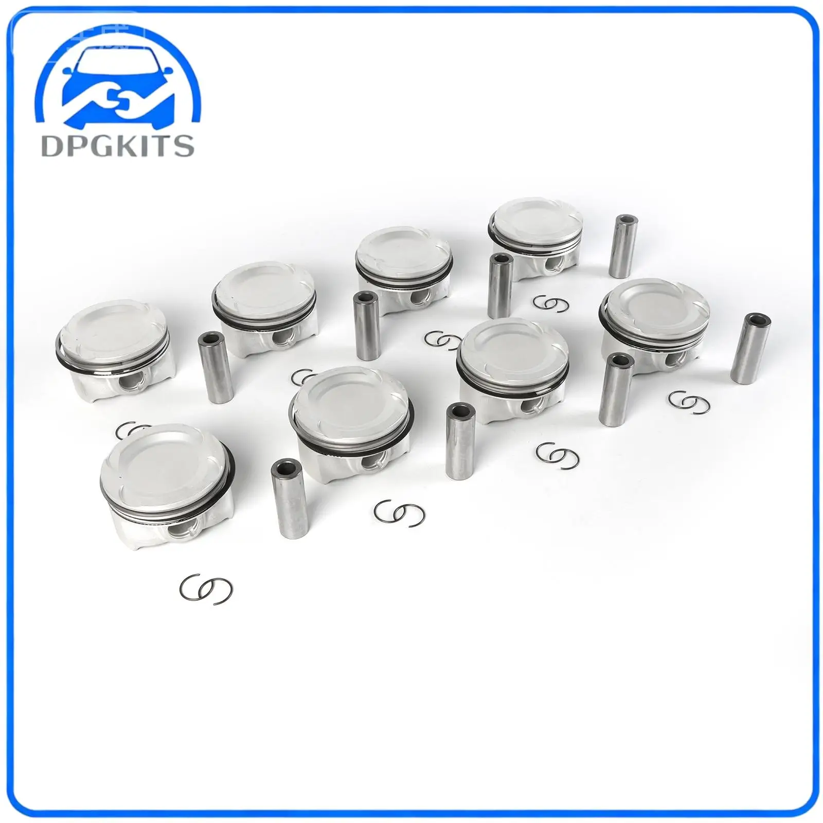 DPGKITS 8x Pistons Rings Kit 11257598207 For BMW M5 M6 X5 X6 M E70 F10 S63B44 4.4T STD Φ89mm Engine Pistons Rings Rods & Parts