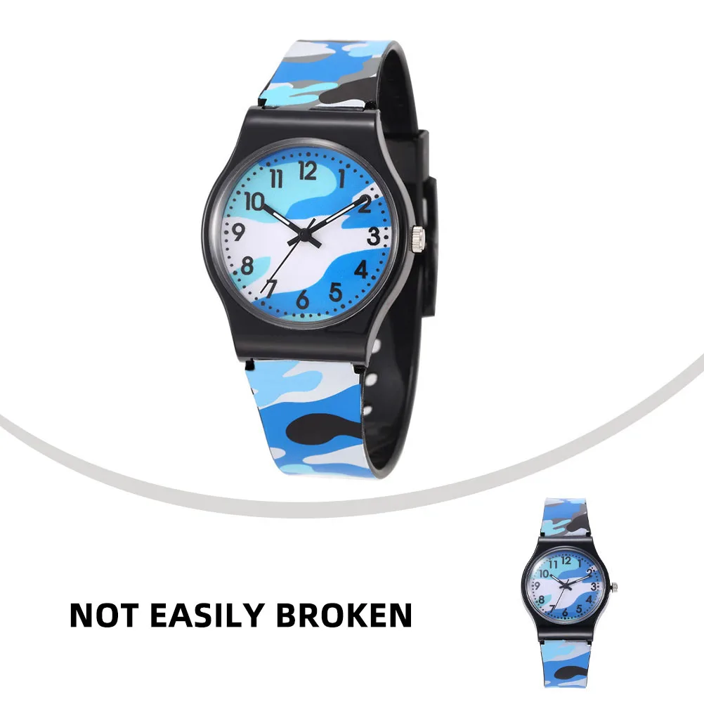 

Camouflage Kids Kids Watch Durable Waterproof Stainless Steel Adjustable Children Quartz Watches Wristwear Gift