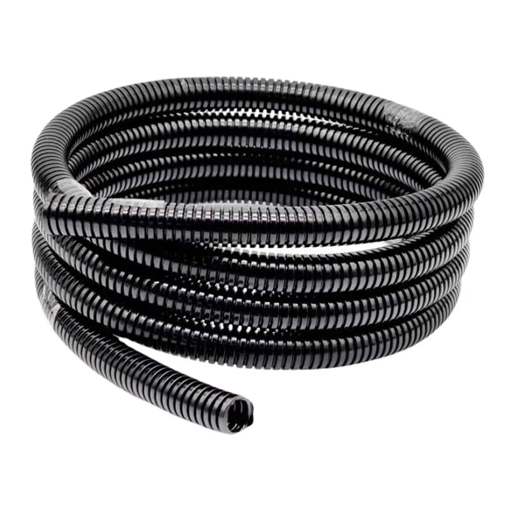 Black PE Cable Protection Pipe 100 Meter Roll for For automotive Electrical Wiring Harness and Industrial Applications