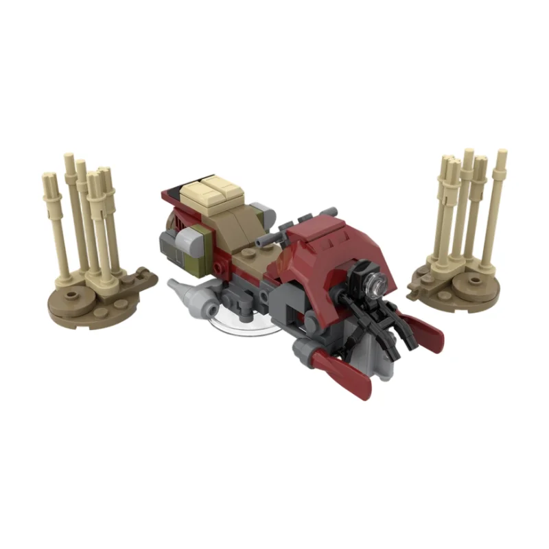 

Mechanic Speeder MOC Building Blocks Futuristic Repair Vehicle Model DIY Assembly Bricks Desktop Display Toy