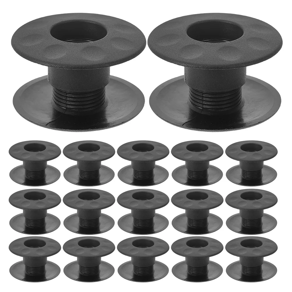 

20pcs Tabletop Foosball Bushings Bearing Rods Black Plastic High Precision Replacement Parts For Table Football Machine Durable