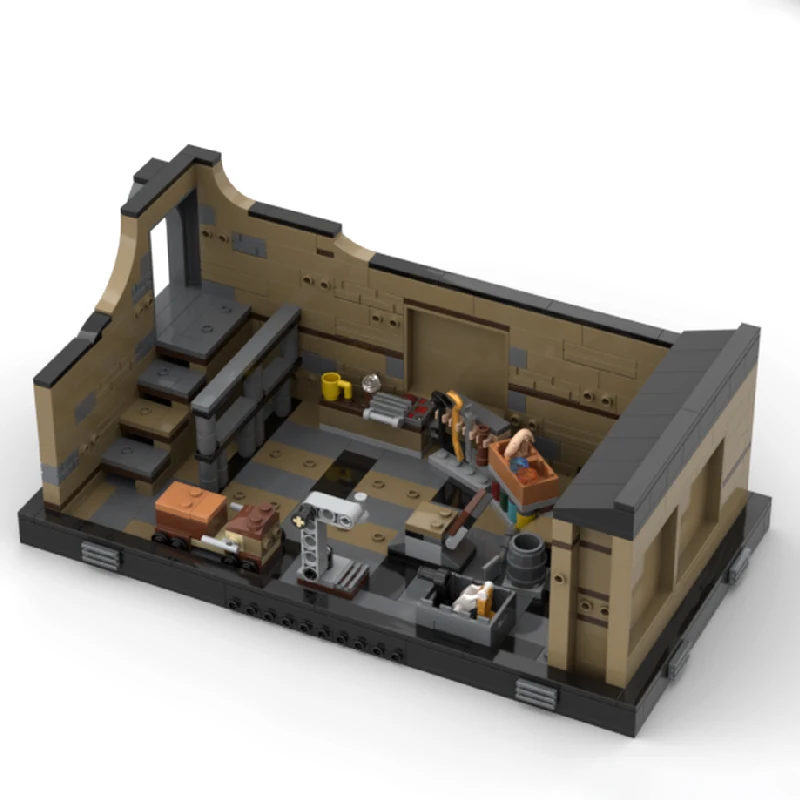 373 pièces Star Fighting Workshop MOC, blocs de construction modulaires personnalisables, design créatif, jouet éducatif DIY, cadeau d'anniversaire