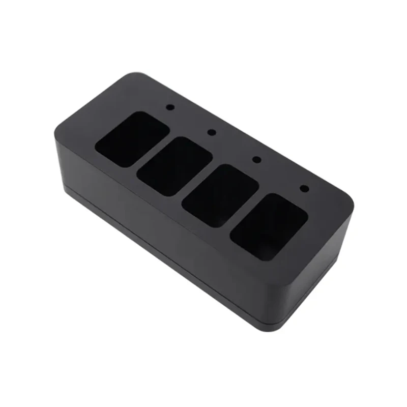 Factory Customized Milling Machining Black Battery Casing Aluminum for Guitar Effects Pedal