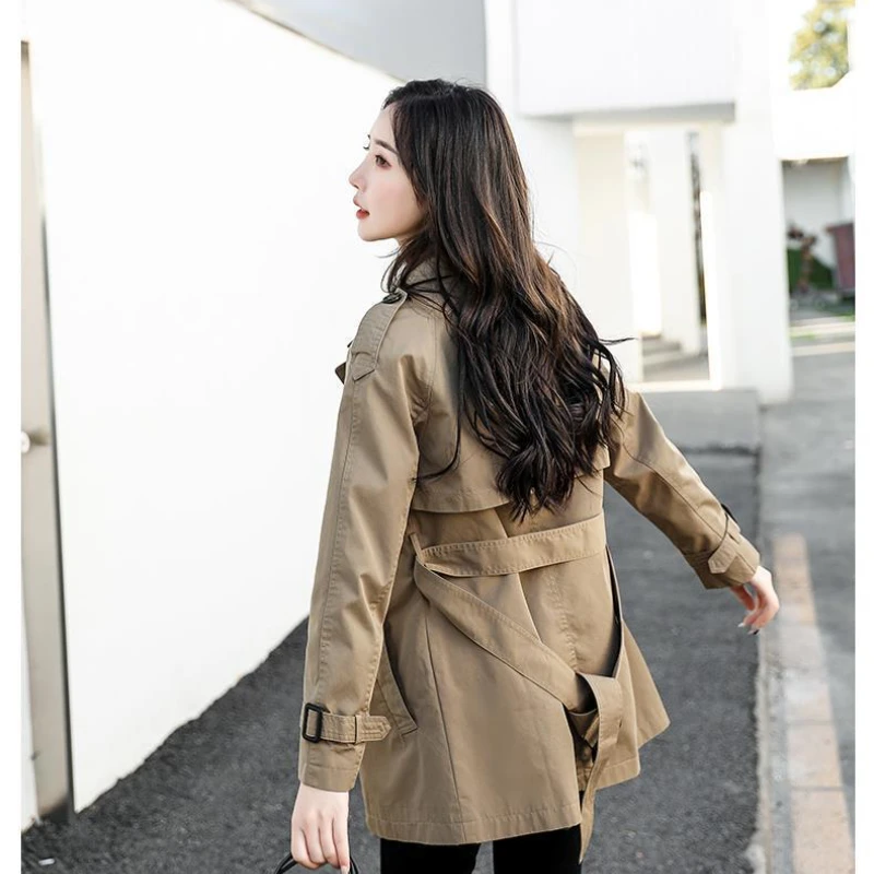 Windbreaker Women's Versatile 2026 Spring Autumn New Fashion Clothing Korean Jacket Trench Coat for Women Oversize Women Coat