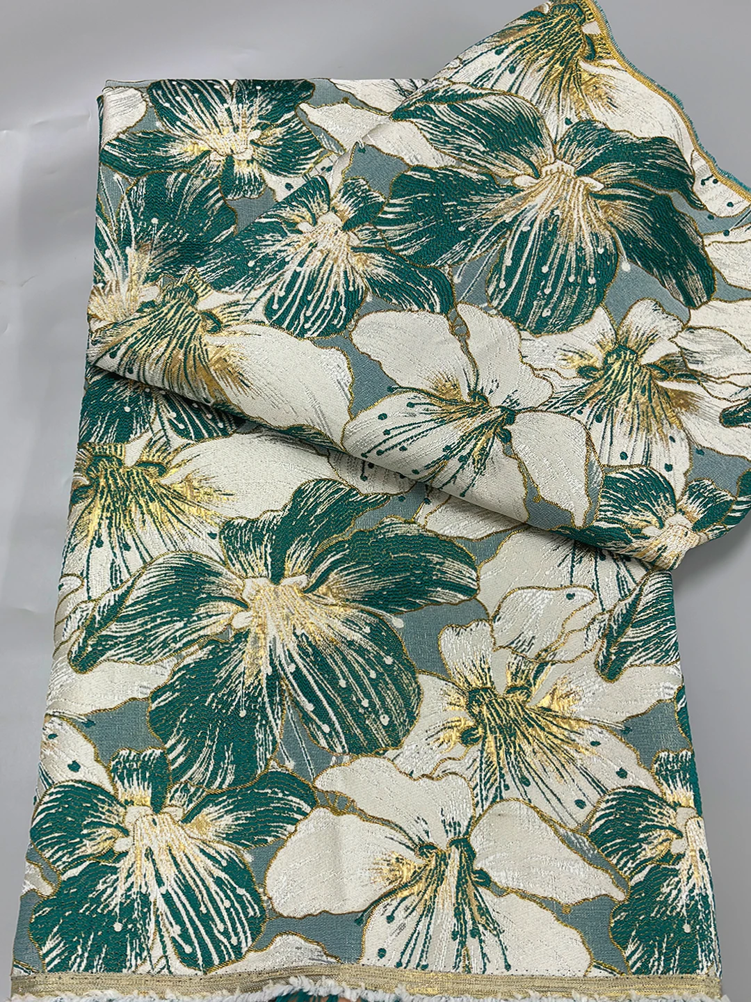Afrikanischer Damast-Spitzenstoff 2026 Hochwertige Nigerianische Stickerei Partykleid Brokat Jacquard Hochzeit 5 Yards Nähen