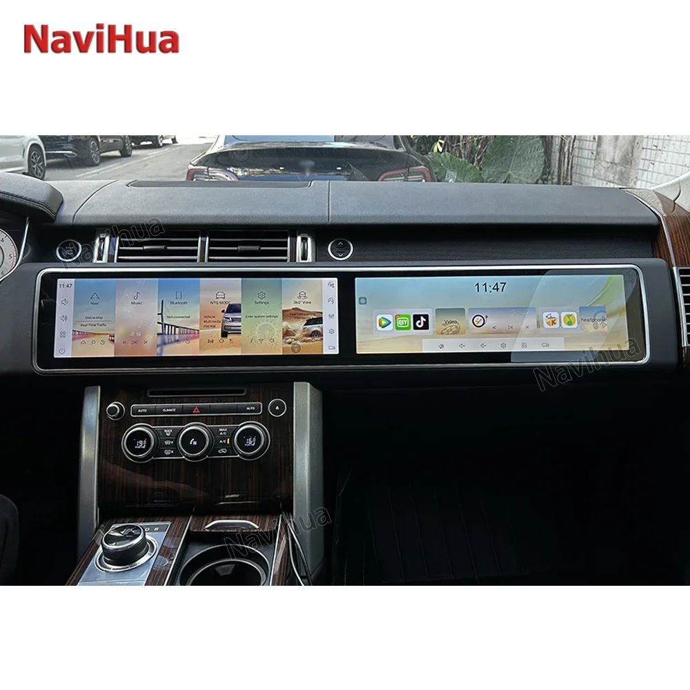 

15.5'' Car Radio For Land Rover Range Rover Sport L494 Dual Screen Car Radio GPS Navigation Car Stereo DVD Player Carplay