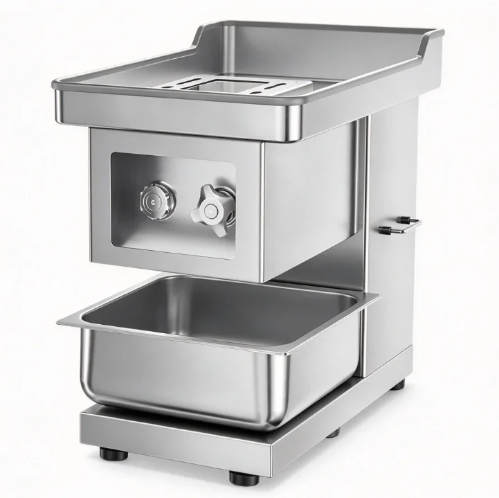 Electric Meat Slicer Grinder Stainless Steel Body Mincer Cutter Dicer Shredder Chopper Vegetable Processor Kitchen Appliance