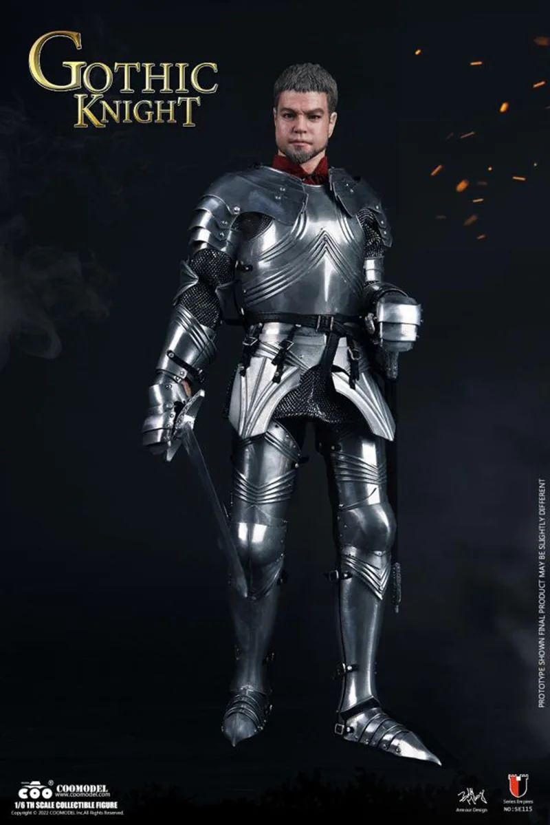 In Voorraad Coomodel SE115 SE116 1/6 Schaal Rijk Serie Super Legering Gothic Knight 12 Inch Full Set Action Figure Model speelgoed