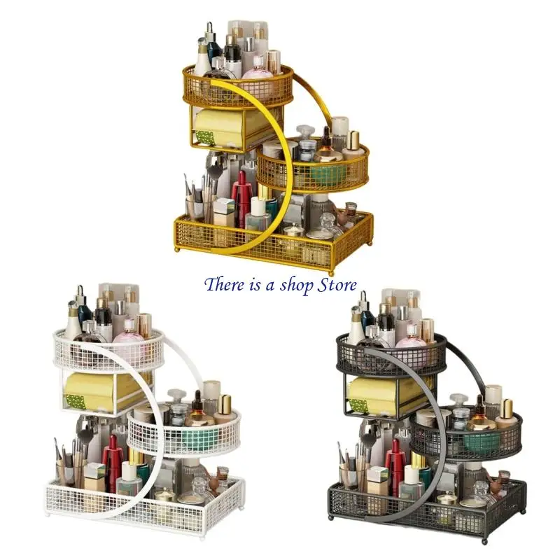 

D0AD Rustproof Portable Bathroom Counter Organizers Cosmetic Storage Solution