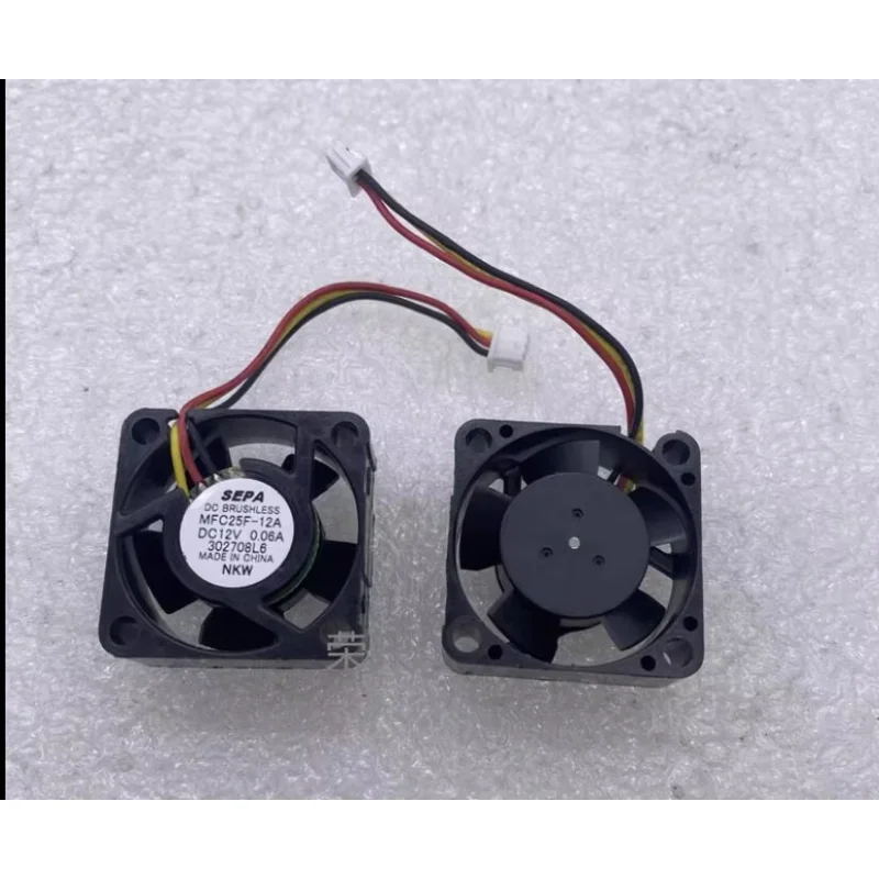 SEPA MFC25F-12A DC 12V 0.06A 25x25x10mm 3-przewodowy wentylator chłodzący do serwerów