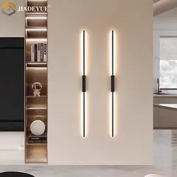 Modern minimalist LED şerit duvar lambası kanepe oturma odası TV arka plan duvar yatak odası başucu lambası 110V 220V