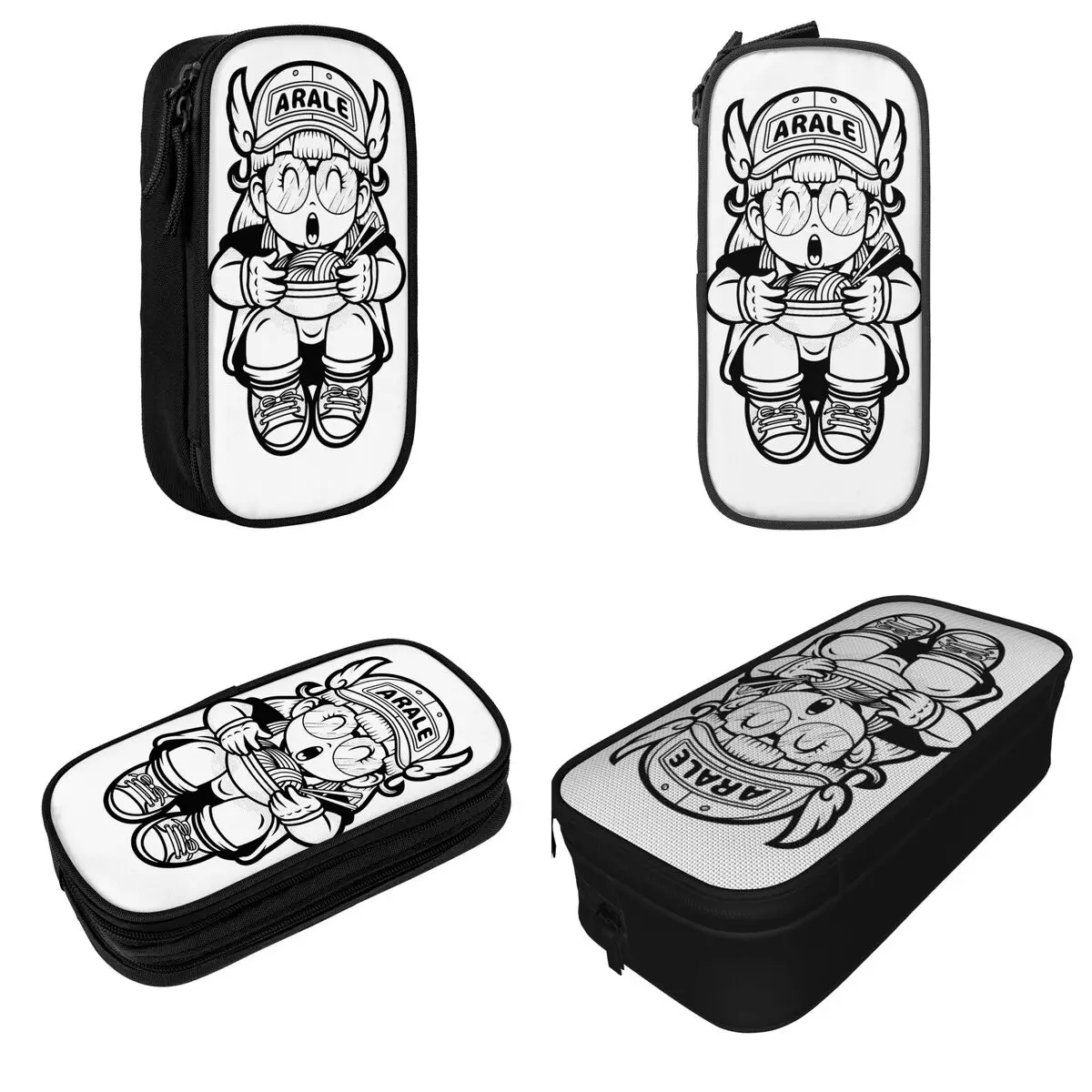 Imagem -02 - Arale dr Slump Pencil Cases Pencil Box Pen Box para Estudante Bolsa de Grande Capacidade Material Escolar Papelaria Cosmética Anime Clássico