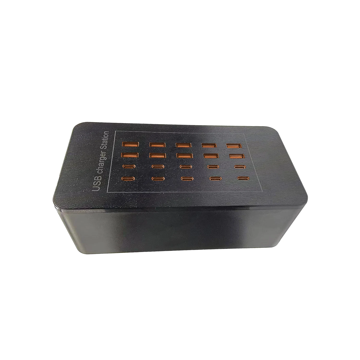 Estação de carregamento USB, bloco de carregador USB C, hub USB multiport de 20 portas para carregamento de parede de mesa para Apple iPhone, iPad, tablets