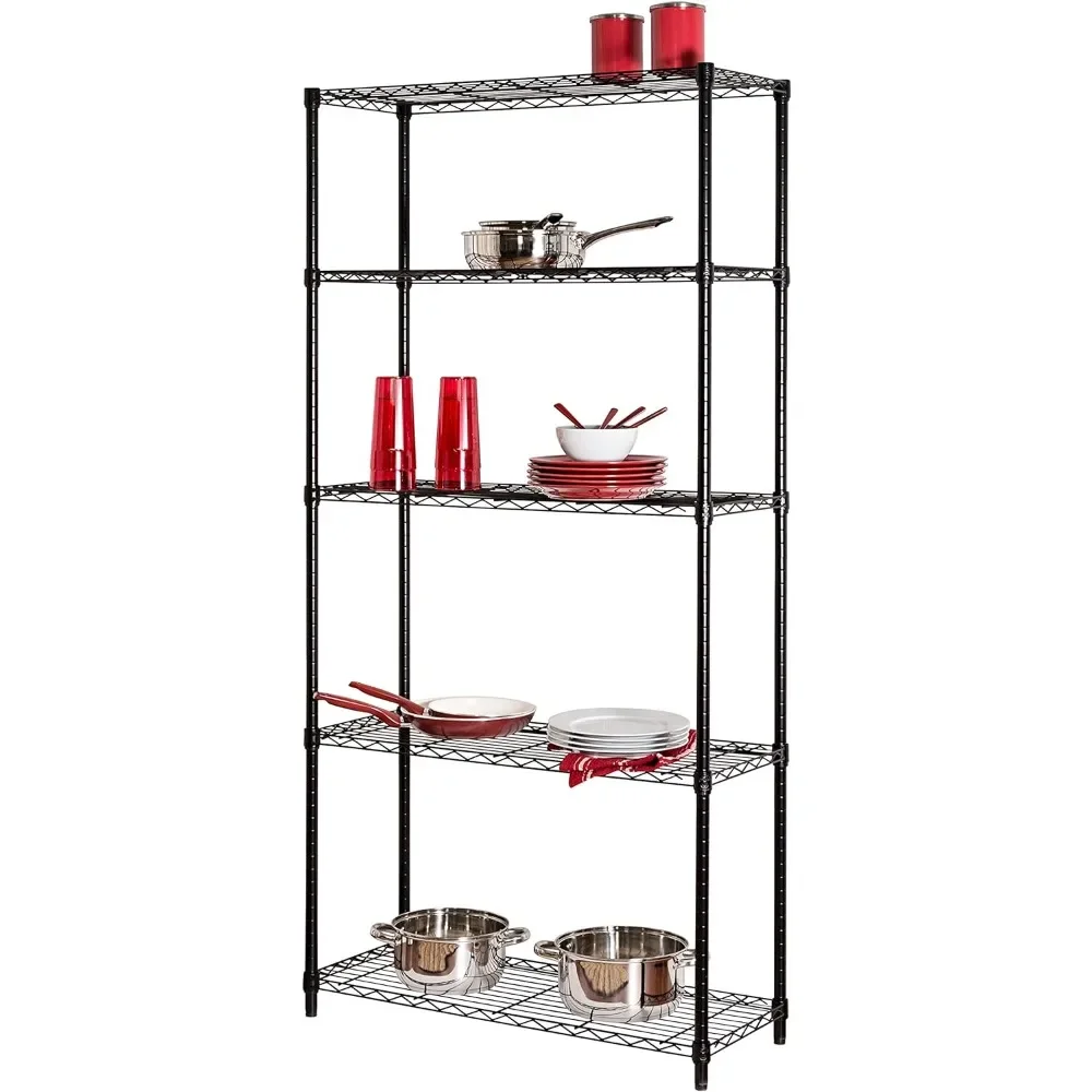 

SHF-01442 Storage Shelving, 5-Tier, Black muebles de baño storage cabinet furniture comodas con cajones