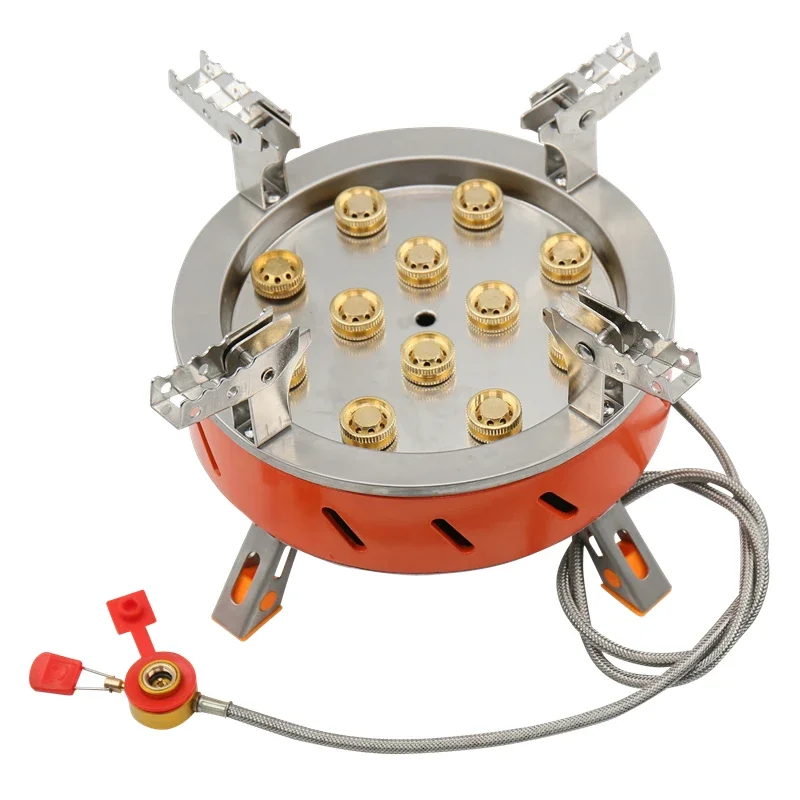 outdoor stove 10-hole high-power 12-hole outdoor 12-head camping stove