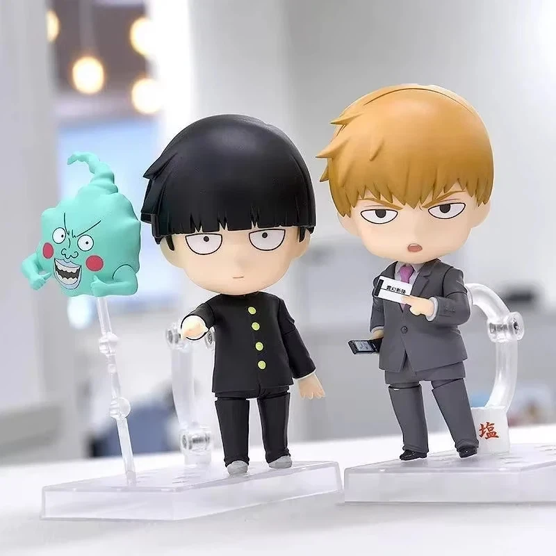 Mob Psycho 100 Ekubo Shigeo Kageyama Mob & Arataka Reigen Chibi PVC-Actionfigur Sammlerstück Schreibtischdekoration Anime-Geschenk