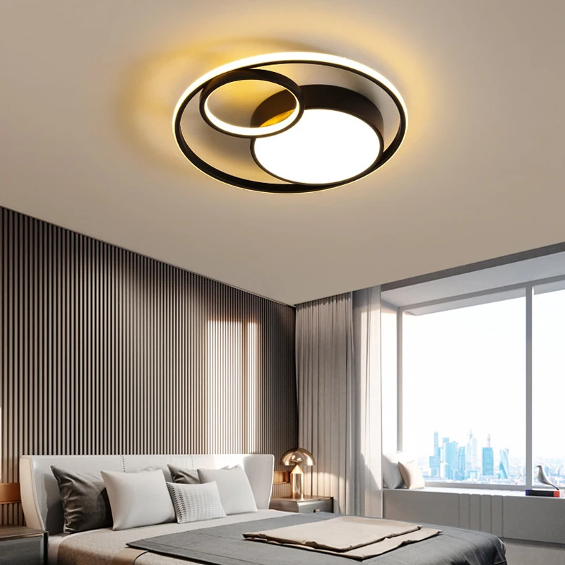 Modern LED Ceiling Light Minimalist Bedroom Lamp Home Decor Ceiling Chandelier Children's Room Lustre Living Room Lights Fixture