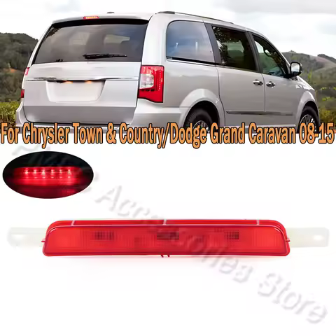 PMFC 3nd Brake Light High Mount Stop Brake Warning Lamp For Chrysler Town &amp; Country For Dodge Grand Caravan 2008-2015 68083906AC