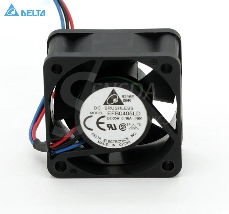 

Для delta EFB0405LD ROO R00 4 см 40 мм 4020 DC 5V 0.16A серверный инвертор cpu компьютерный переключатель осевые вентиляторы охлаждения