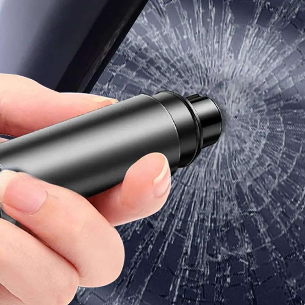 2-in-1 Car Window Glass Breaker Hammer Seat Belt Cutter Escape Rescue Tool Compact Glass Shatter Device Car Accessory Wholesale