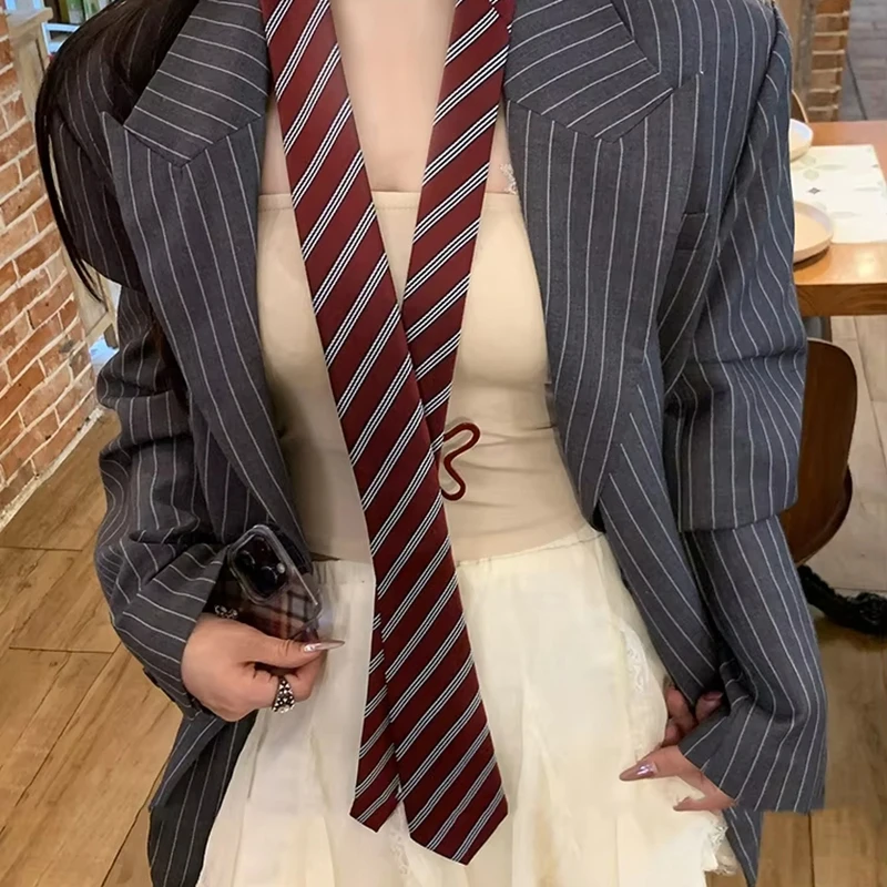 Long Skinny Plaid Waist Belt With Jeans Necktie Scarf Decorative Accessory Personality Trendy Hairband Fashionable Accessory