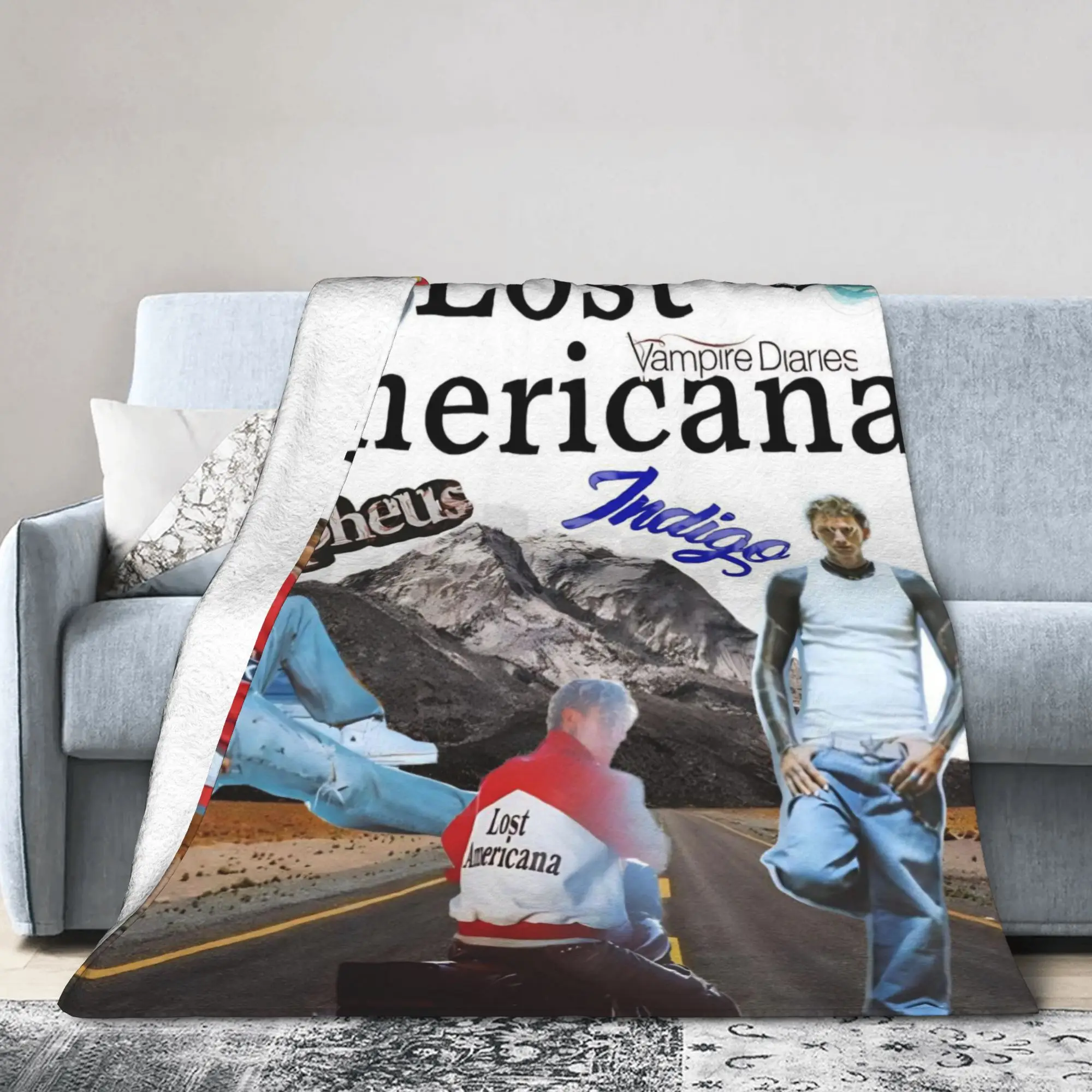 

Одеяло Relax MGK Lost Americana Tour 2025-2026, аксессуары, декоративное одеяло для дивана, теплое флисовое одеяло для улицы