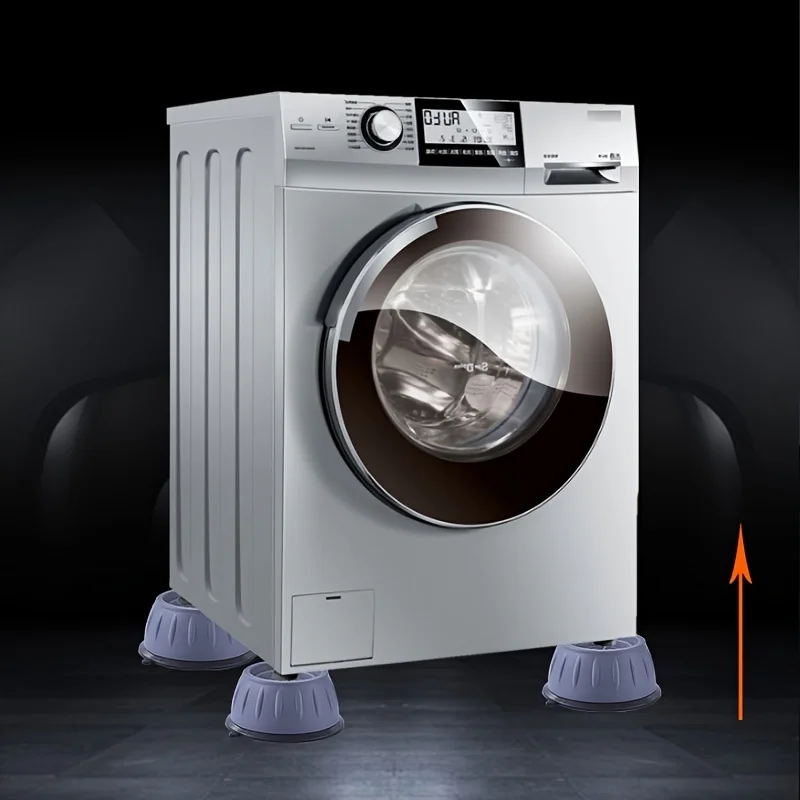 4/8PCS Washing Machine Foot Pad Anti Slip and Shock-Absorbing Pad Height Increase and Moisture-Proof