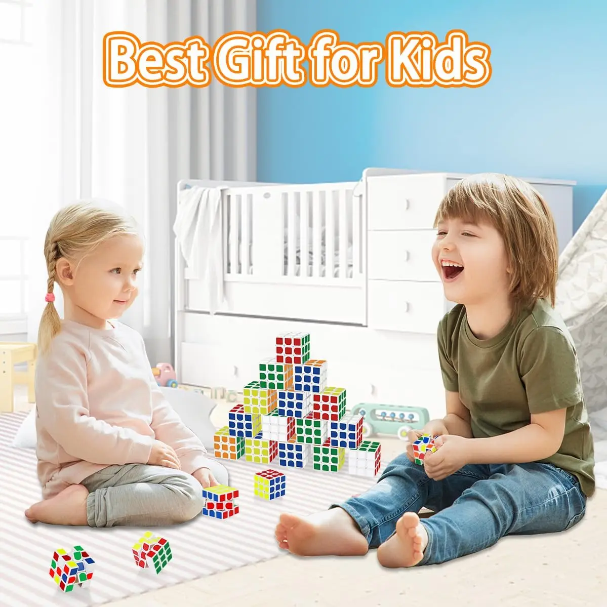 12-48PCS Mini Cube Puzzle Party Favors 3x3x3 Magic Cube School Rewards Classroom Prize for Students Birthday Gifts for Kids