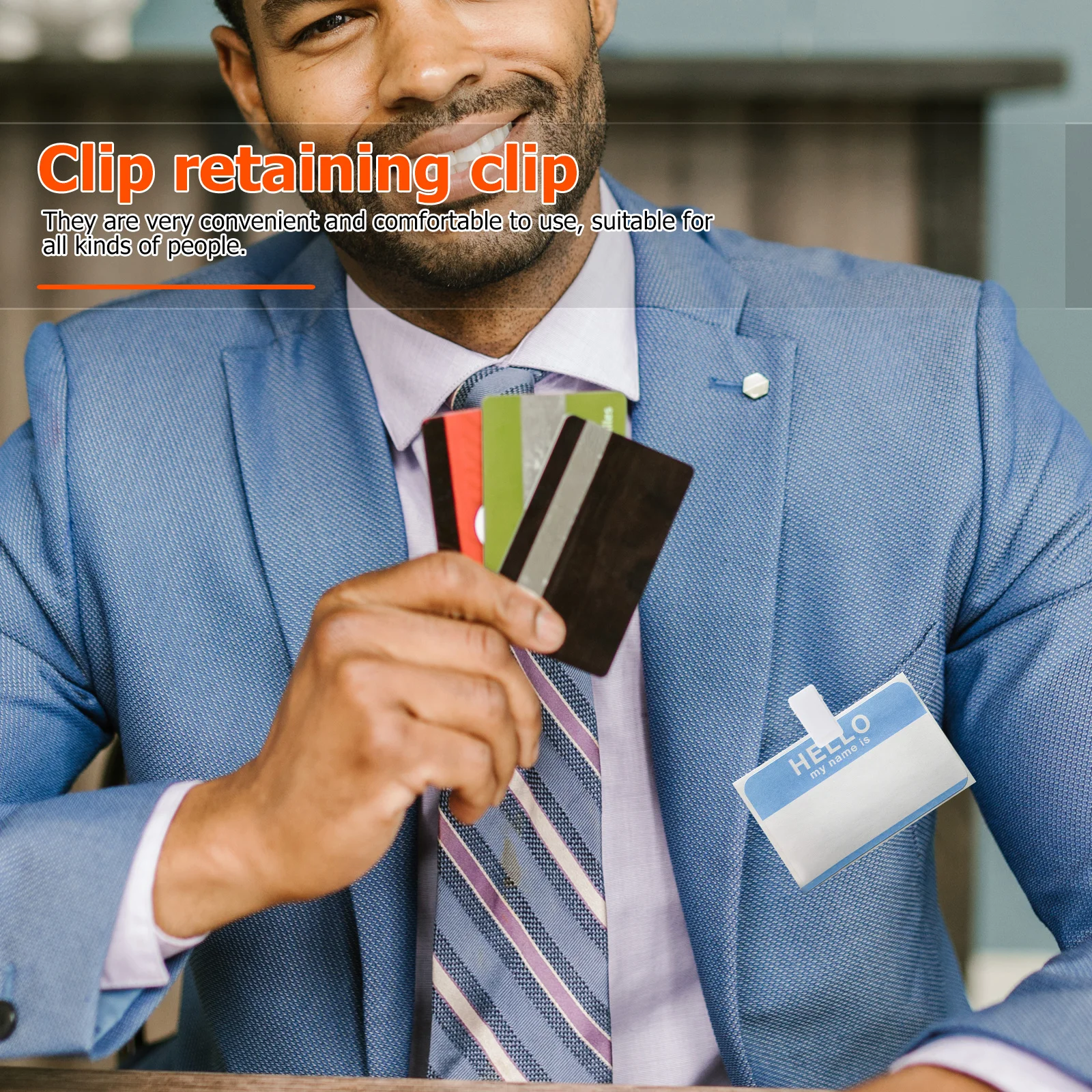 

25 Pcs Clip for Badge Plastic Clips Hanging Garment Id Badges Mini Clamps Name Holders