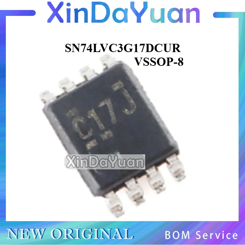 10 pcs SN74LVC3G17DCUR VSSOP-8 Three-way Schmidt Trigger Buffer Chip