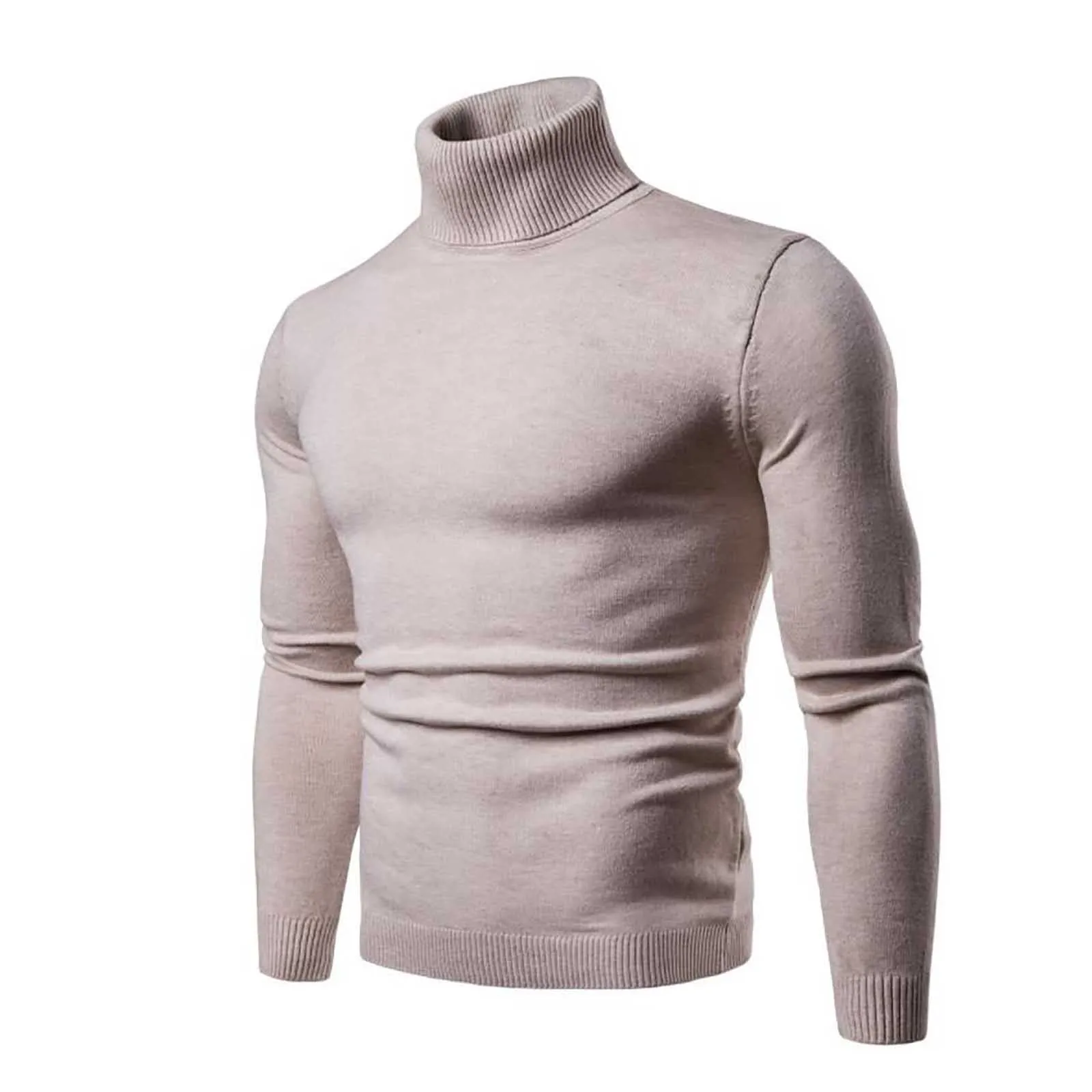 Suéter de cuello alto para hombre, blusa de manga larga, suéter Delgado, ropa gruesa y cálida para otoño e invierno, novedad de 2023