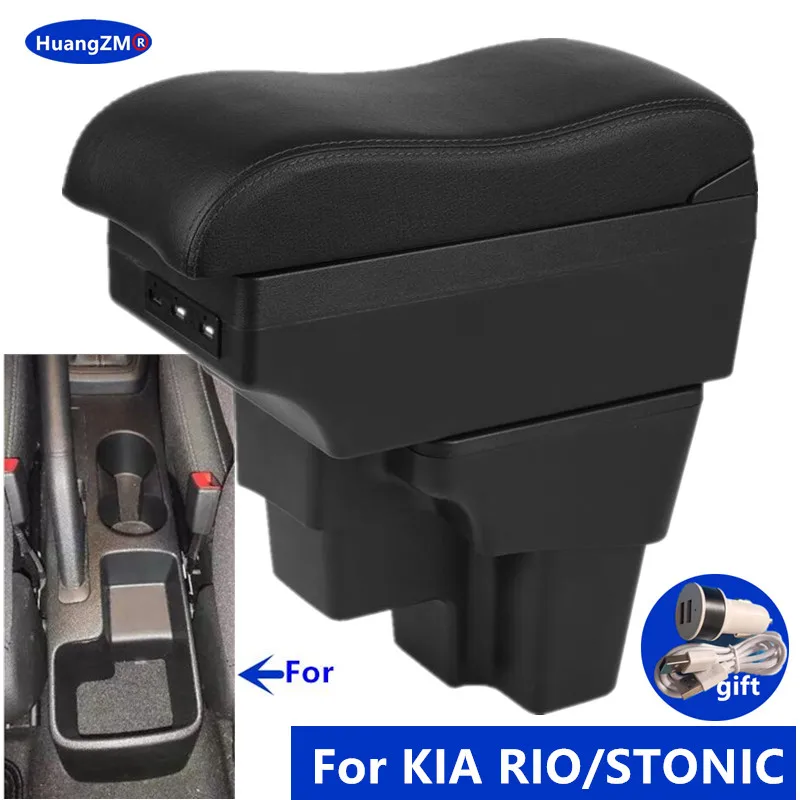 Bracciolo per auto per KIA RIO bracciolo Box per KIA STONIC KIA Rio lx Cerato Center Storage Box Retrofit part accessori per auto 2015-2024