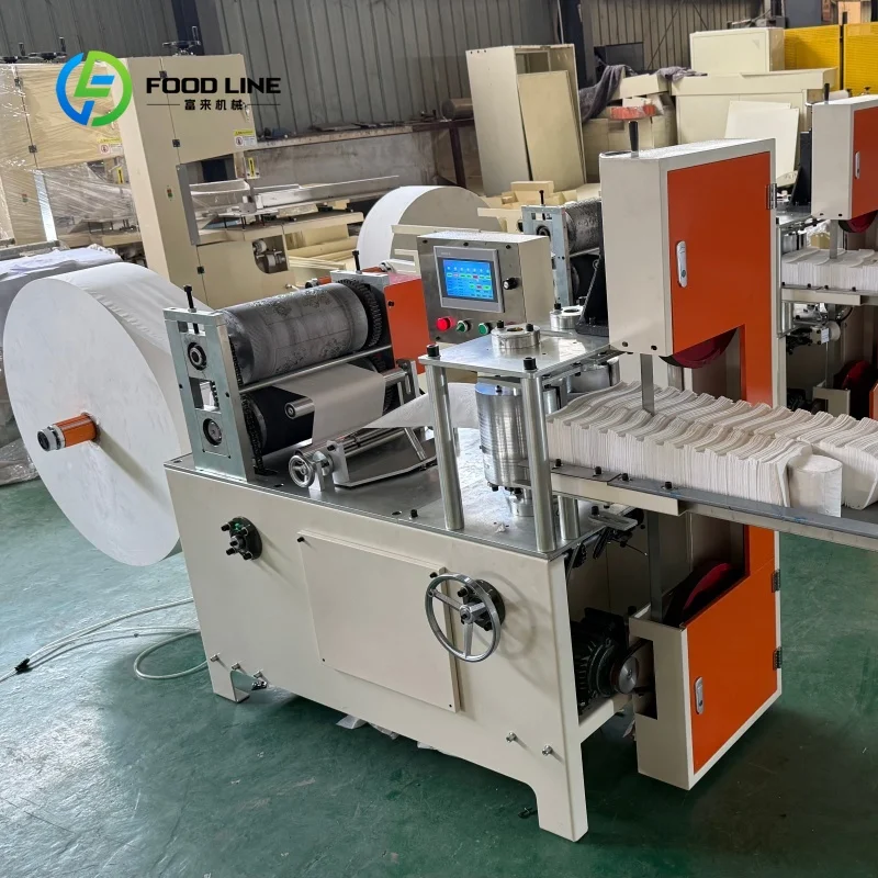 Custom made Mini Napkin Paper Making Machine Paper Converting Machine for Startup