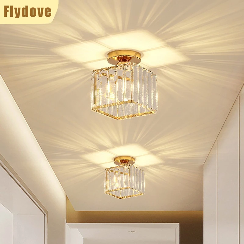 

Internet Famous Entrance Entrance Crystal Chandelier Creative Home Hallway Living Room Kitchen Ceiling LED Lighting Decoration