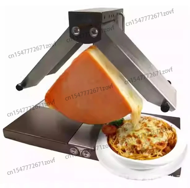 

Restaurant Folding Double Grill Electric Wheel Cheese Heating Light Triangle Swiss