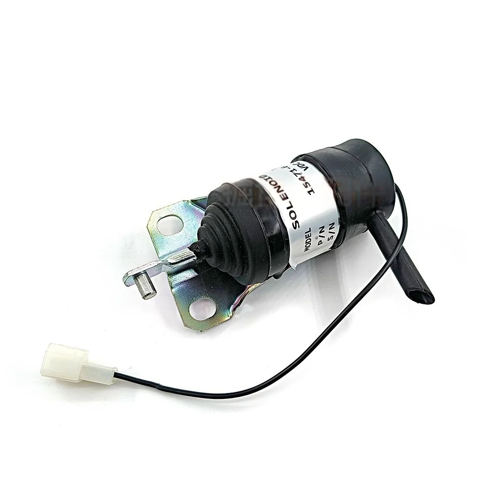 محرك حفارة كوبوتا 15471-60010 صمام الملف اللولبي Flameout صمام قطع الزيت 12 فولت لمعدات البناء