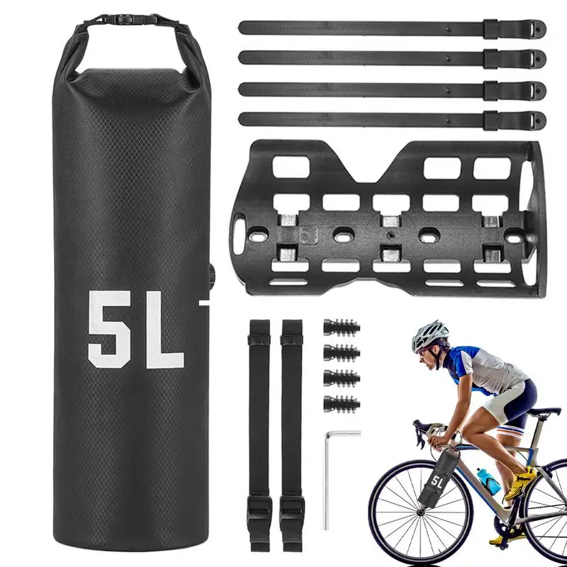 Waterproof Bike Front Fork Bag MTB Road Bike Fork Bag Portable 5L Bicycle Front Pannier Pack For Cycling Bicycle Accessories