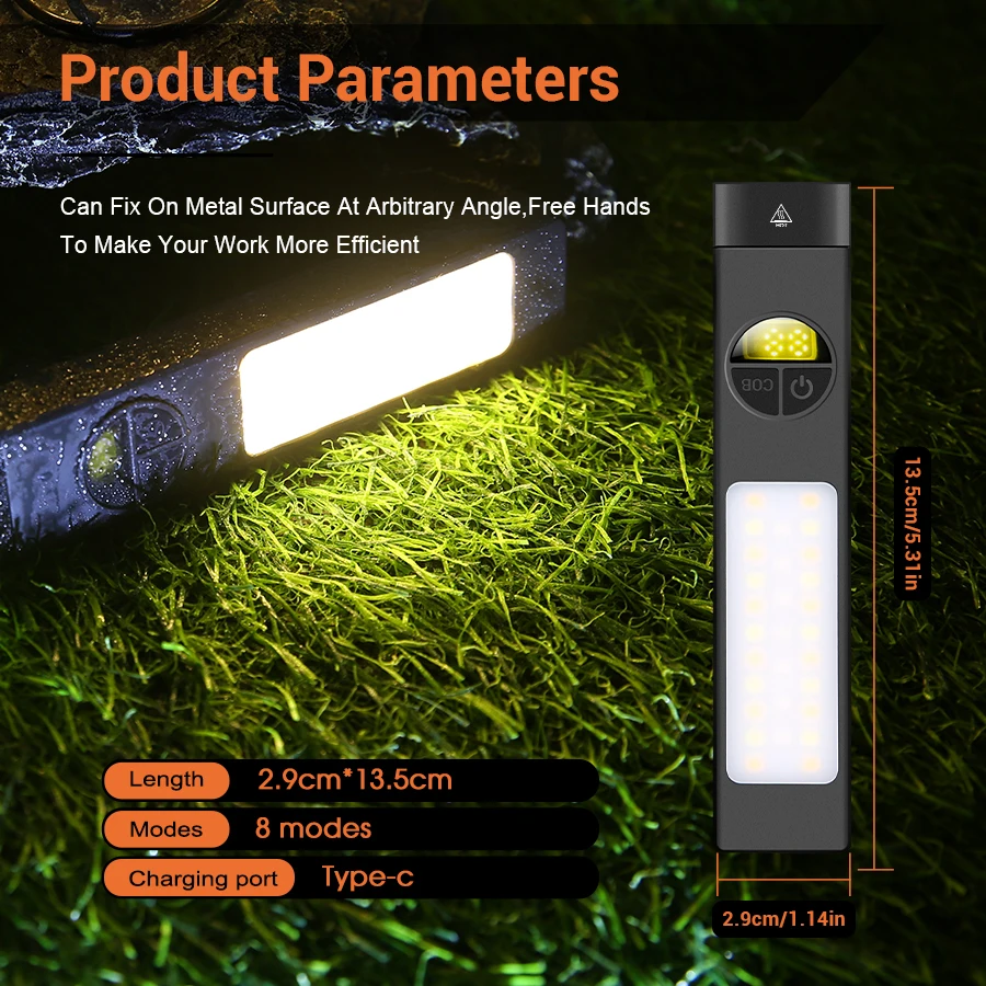 Nueva linterna con detección UV de 395nm y luz de alerta roja, 8 modos de iluminación, bolígrafo con pantalla Digital, Clip, carga tipo C, linterna ABS