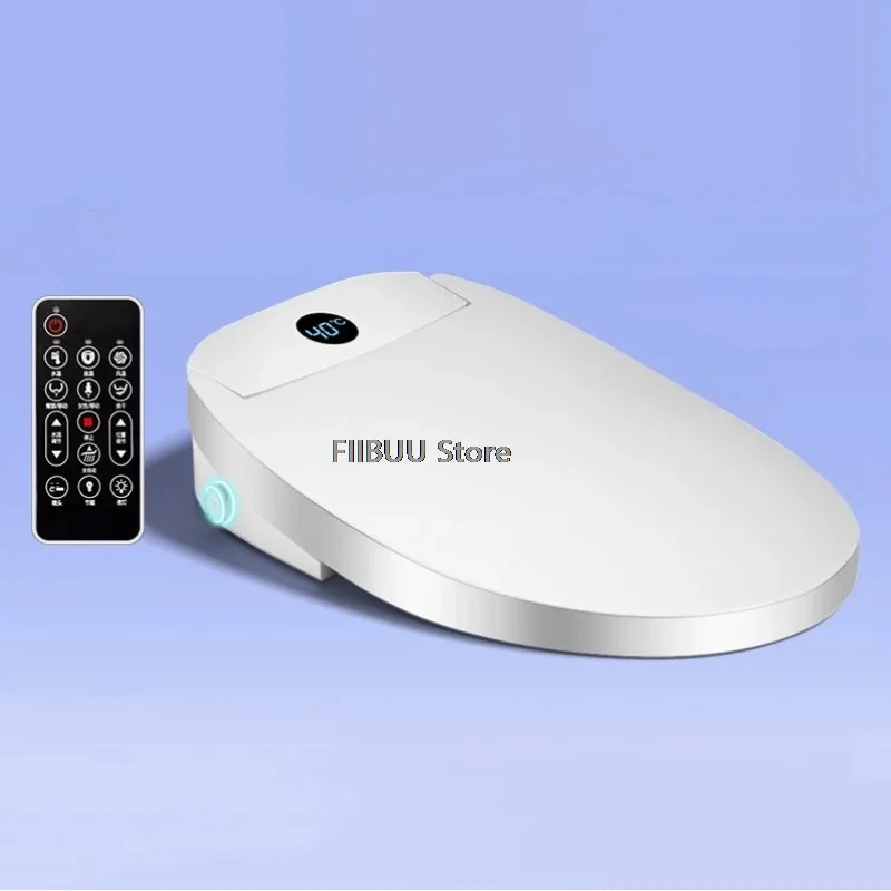 

Smart Bidet Toilet Seat with Instant Heating Remote Control Auto Opening Lid Wash Heated Seat Bidet Toilet Cover Warm Air Dryer